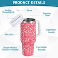 thumbnail image 4 of 30oz Valentine''s Day Heart Stainless Steel Vacuum Insulated Tumbler Superior Drinking Cup with Lid and Straw,Insulated Cup for Water, Iced Tea or Coffee Smoothie 21342863, 4 of 6