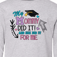 thumbnail image 4 of Inktastic My Mommy Did It and She Did it For Me with Graduation Cap Long Sleeve Youth T-Shirt, 4 of 5