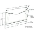 thumbnail image 4 of Azar Displays 250035 Clear Plastic Wall Mount File Holder with Double Sided Tape, 4-Pack, 4 of 4