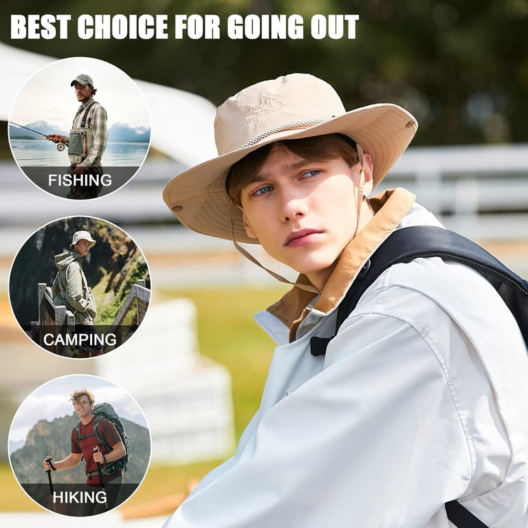 TAGVO Boonie Hat Fishing Hat, Foldable Cowboy Style Bucket  display picture 3