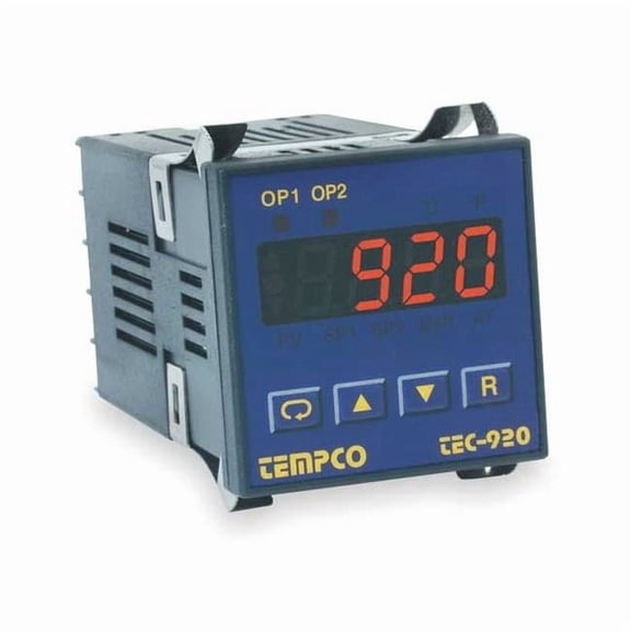 Tempco Temp Controller, Prog, 90-250V, Relay2A TEC15002