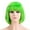 Bob - Green, variant on Gustave Short Straight Bob Wig with Bangs, 12 Inch Costume Cosplay Wigs Synthetic Hair Replacement Wigs for Women Men for Halloween Party Anime Cosplay Daily, White