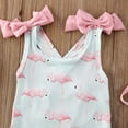 thumbnail image 4 of TheFound Baby Girls Swimwear Set Bowknot Backless One-piece Swimsuit+Ruffle Hat, 4 of 9
