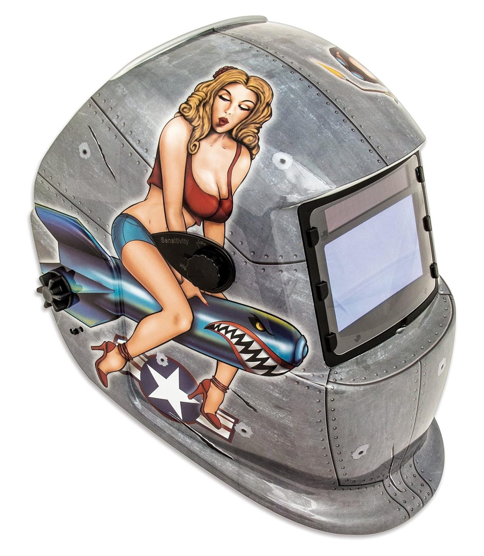 Titan Tools 41288 Solar Powered Auto Darkening Welding Helmet, One Size, Factory