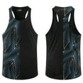 thumbnail image 5 of Chalecos deportivos casuales para hombre, de secado rápido, transpirables, para fitness, correr, gimnasio, sin mangas, de malla, para entrenamiento, estampados, para culturismo y musculación, 5 of 5