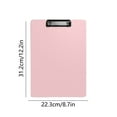 thumbnail image 3 of Bwomeauty Teacher Supplies, A4 Board Clip Folder Clipboard Office Supplies A4 Clipboard Writing Board Thickened Data Clip Meeting Records Writing File, Birthday Gifts, 12x8.7inch, 3 of 6