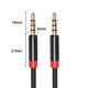 thumbnail image 3 of Cable auxiliar de audio estéreo de 3,5 mm con conector macho a macho para coche, PC y teléfono. 3m, 3 of 8
