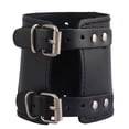 thumbnail image 3 of Muequera De Cuero Gótico Punk Rock, Protector De Brazo, Muequera Negra Sunnimix Brazaletes anchos para hombre, 3 of 8