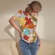 thumbnail image 3 of Balery Fall Maple Leaves Body de cuello redondo de manga corta para mujer Tops de manga corta Tops básicos-Large, 3 of 7