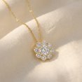 thumbnail image 4 of Pompeii 1 Ct Diamond Pendant 10k Yellow Gold Necklace (G,VS), 4 of 5