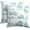 Teal, variant on French Country Pillow Covers 18x18 Inch Set of 2 Blue and White Printed Vintage Toile Cottage Decorative Throw Pillows Rustic Farmhouse Pillow Cases Cotton Linen Cushion Covers for Couch Home Decor