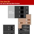 thumbnail image 3 of Generator Interlock Plate Kit, Corrosion Resistance Thick Steel Drill Bit Generator Electrical Interlock Stable  for 150A Panel 1-1/4in, 3 of 7