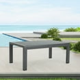 thumbnail image 1 of Table Basse en Aluminium pour Usage Extérieur, Table Basse Rectangulaire Résistante aux Intempéries pour Patio, Jardin Ou Balcon, Design Moderne en Gris, 1 of 5