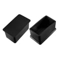 thumbnail image 5 of Uxcell Rubber Rectangle Anti-Slip Chair Leg Cover Cap Pad 12 Pack Black, 5 of 7