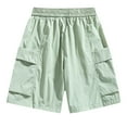 thumbnail image 3 of cocolona Mens Summer Casual Gym Shorts Elastic Waist Drawstring Multipocket Cargo Shorts Lightweight Comfy Beach Shorts, 3 of 3