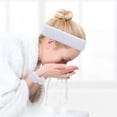 thumbnail image 3 of Plush Hair Band Cosmetic Makeup Washing Face Shower Spa Elastic Hair Hoop, 3 of 5