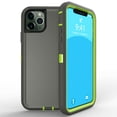 thumbnail image 3 of For Apple iPhone 11 Pro Max Heavy Duty Defender Armor Hybrid Case Cover With Clip Gray/Green, 3 of 7