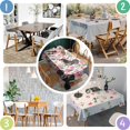 thumbnail image 3 of Dachshund and Flower Rectangle Tablecloth 60"x102",Waterproof Polyester Rectangle Table Cloth, Wipeable Spillproof Polyester Tablecloth for Dining, Camping, Indoor and Outdoor, 3 of 6
