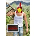 thumbnail image 2 of Nicky Bigs Novelties Fuzzy Chicken Hat Mask Costume Accessory, One Size, 2 of 8