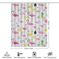 thumbnail image 2 of Flamingo Pattern Waterproof Polyester Quick-Drying Shower Curtain for Bathroom with 12 Hooks, 2 of 6