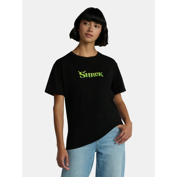 Shrek Women's Graphic Tee with Short Sleeves, Sizes XXS-XXL