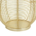 thumbnail image 5 of DecMode Gold Metal Decorative Candle Lantern with Thin Metal Handle, 5 of 11