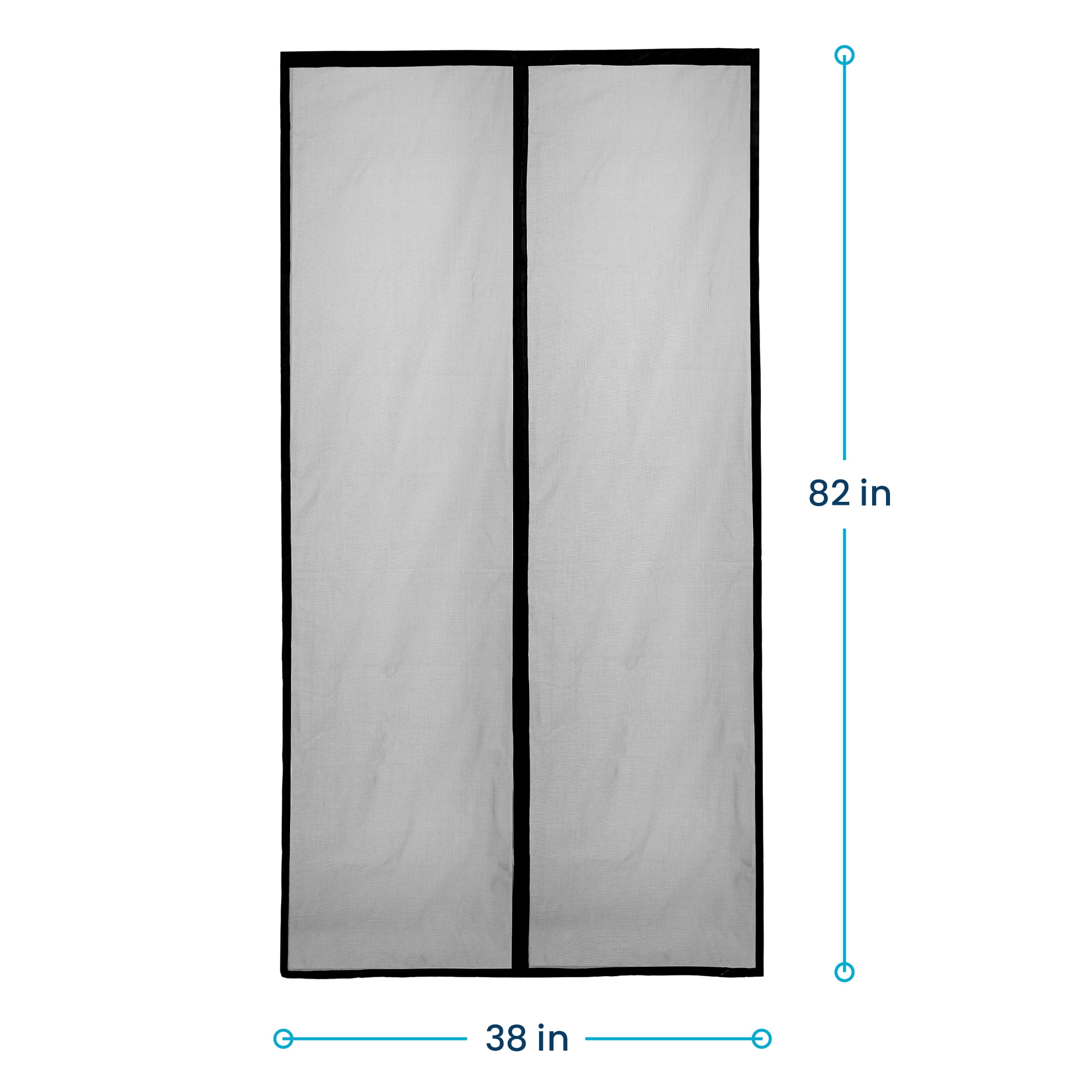 Flux Phenom Magnetic Screen Door, Hands-Free Sliding Mesh Door Net 38 x 82"