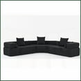 thumbnail image 4 of Modern Boucle 4-Seater Modular Curved Sofa for Living Room – Oversized Combinable Design with Pillows, 4 of 26