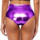 thumbnail image 4 of MKLEKYY Pantalones Cortos De Mezclilla Para Mujer, De Cintura Alta, Metálicos, Tipo Botín, Para Bailar, Ropa De Club, 4 of 4