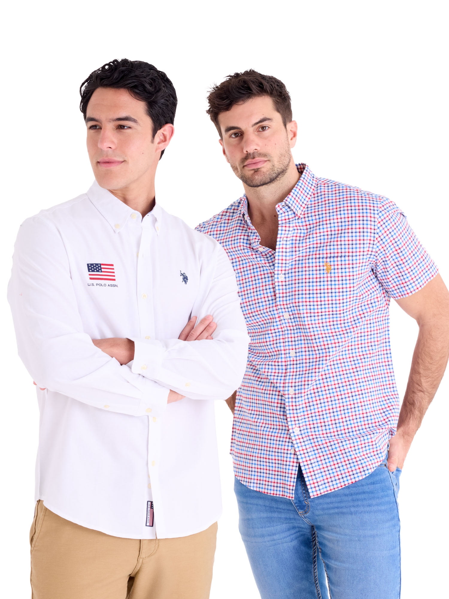 U.S. Polo Assn. Men's Long Sleeve Americana Oxford Shirt