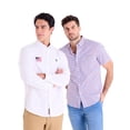 thumbnail image 3 of U.S. Polo Assn. Men's Long Sleeve Americana Oxford Shirt, 3 of 8