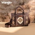 thumbnail image 4 of Wrangler Aztec Tote Bag for Women Boho Satchel Purses and Handbags, Coffee, 4 of 7