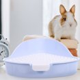 thumbnail image 4 of RUNROTOO Chinchilla Litter Pan Sky Blue Plastic Triangle For Toilet Training 1Pcs, 4 of 7