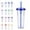 Blue, variant on Plastic Straw Cup 24 Ounces Clear Tumbler with Lid Reusable Cold Drink Bottle for Iced Coffee and Smoothies Travel Mug Blue Pack of 1