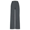 thumbnail image 7 of HAiming Womens Corduroy Pants Casual Buttons Waist Straight Leg Casual Plus Size Pants with Pockets Travel Vacation, 7 of 7