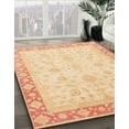 thumbnail image 3 of Ahgly Company Machine Washable Indoor Rectangle Abstract Brown Gold Area Rugs, 8' x 10', 3 of 7