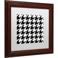 thumbnail image 2 of Trademark Fine Art "Houndstooth II" Canvas Art by Color Bakery White Matte, Wood Frame, 2 of 4