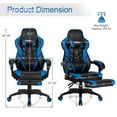 thumbnail image 4 of Spaco Adjustable Gaming Chair with Footrest for Home Office-Blue, Desk Chair, Gaming Chair for Office or Gaming, 4 of 10