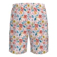 thumbnail image 6 of Naloa Floral Ditsy Men's Beach Shorts, Surfing shorts, Swim trunks, Quick Dry Swim Trunks for Surfing Beach Fun - Large, 6 of 9