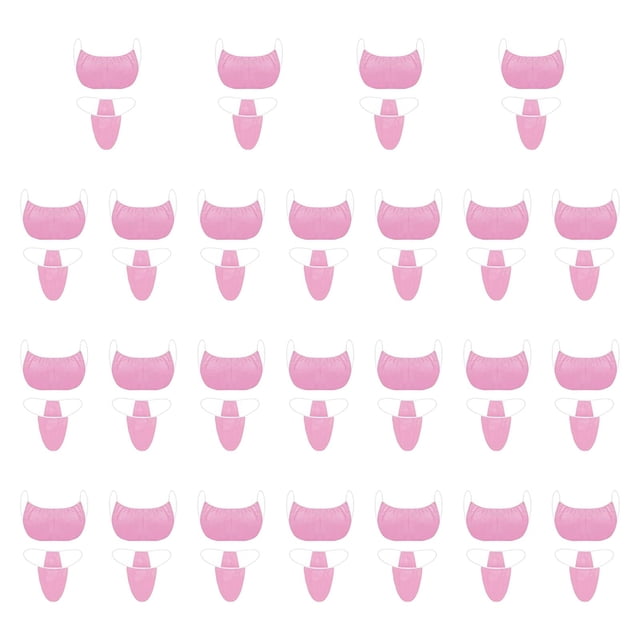 Conjunto de bikini de 25 piezas, traje de baño, tanga, para actividades acuáticas, fiestas, piscina Rosa