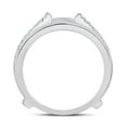 thumbnail image 3 of 14K White Gold Womens Round Diamond Wedding Wrap Ring Guard Enhancer 1 Cttw, Womens Size: 5-10, 3 of 4
