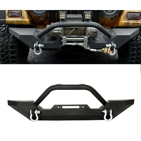 Kojem Front Bumper for 1986 - 2006 Jeep Wrangler TJ YJ with D-rings Never  Go Out Of Style 