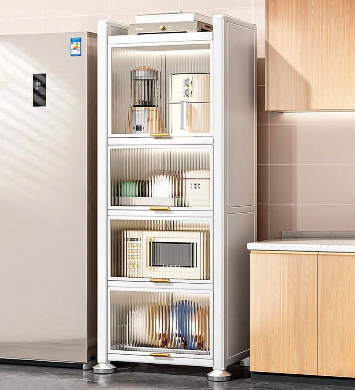 Joybos 5 Tiers Narrow Multifunction Dustproof Metal Kitchen Storage Cabinet