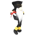 thumbnail image 2 of Muñeca de graduación de tela, Doctor Rudolph sin rostro de piernas largas, negro, con adorno, juguete decorativo para hombres, 2 of 5