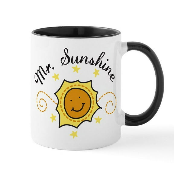 CafePress - Mr. Sunshine Mug - 11 oz Ceramic Mug - Novelty Coffee Tea Cup