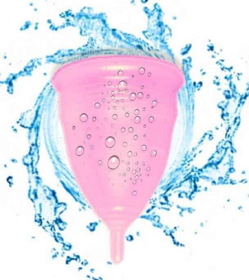 Blossom Menstrual Cup, Reusable Silicone Cup (Small Pink)