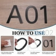 thumbnail image 5 of Uxcell House Numbers, 2 Pcs 2 Inch Self-adhesive Acrylic Modern House Number for Outside Address Mailbox Door Farm House Office Apartments Hotel Room, Black (3), 5 of 7
