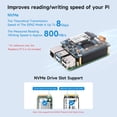thumbnail image 4 of Adaptador NVME PCIe a M.2 con función PoE para RPI Waveshare, 4 of 7