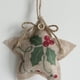 thumbnail image 4 of Pack de 4 adornos navideños colgantes navideños muñecos de lino estampado muñecos colgantes para arbol de navidad regalos de navidad relleno algodón + paño ANGGREK Otros, 4 of 8