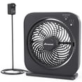 thumbnail image 1 of Ventilador de mesa AMACOOL de 30 cm, 3 velocidades, temporizador de 8 horas, negro, 1 of 7